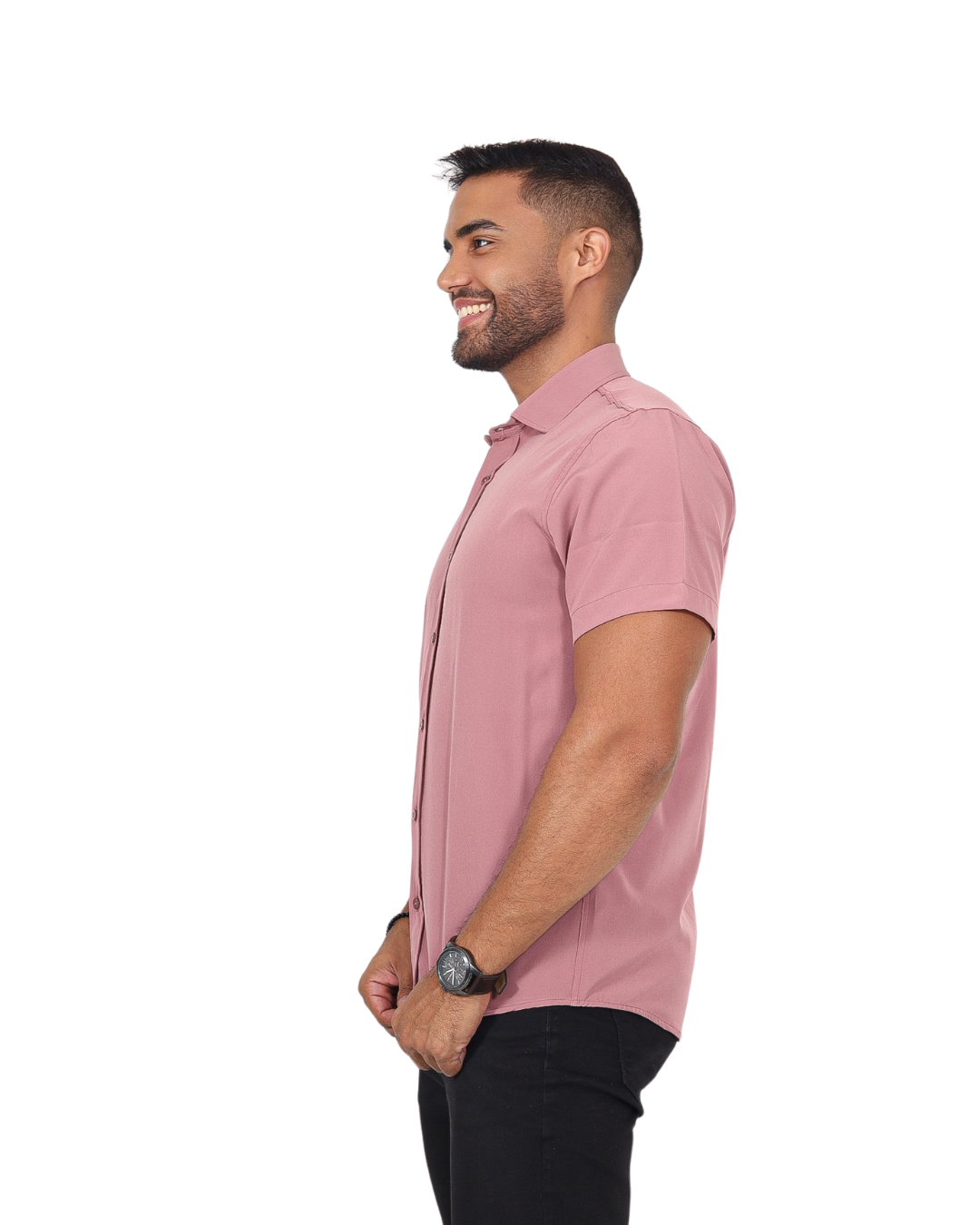 Camisa Slim Flex fit manga curta