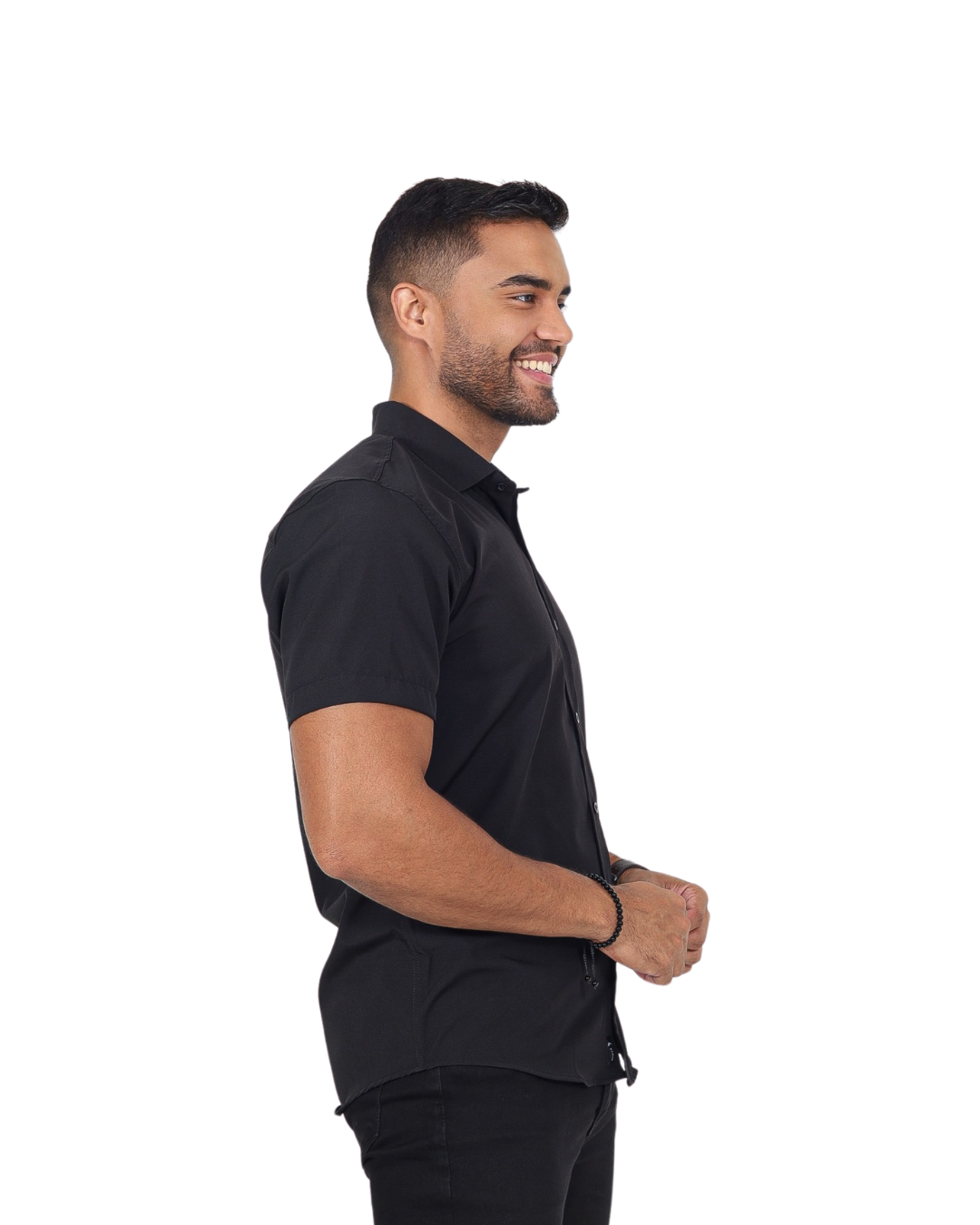 Camisa Slim Flex fit manga curta